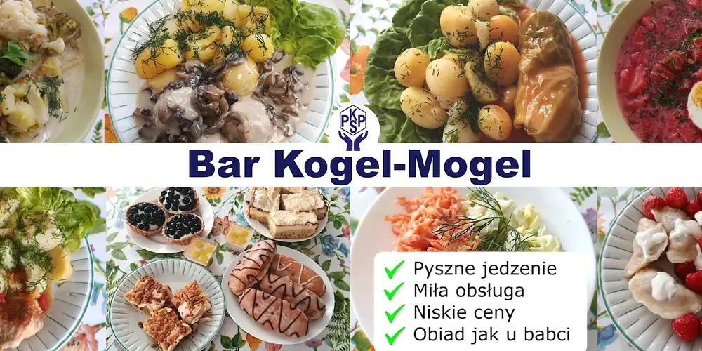 Baner baru Kogel-Mogel: pyszne jedzenie, miła obsługa, niskie ceny, obiad jak u babci